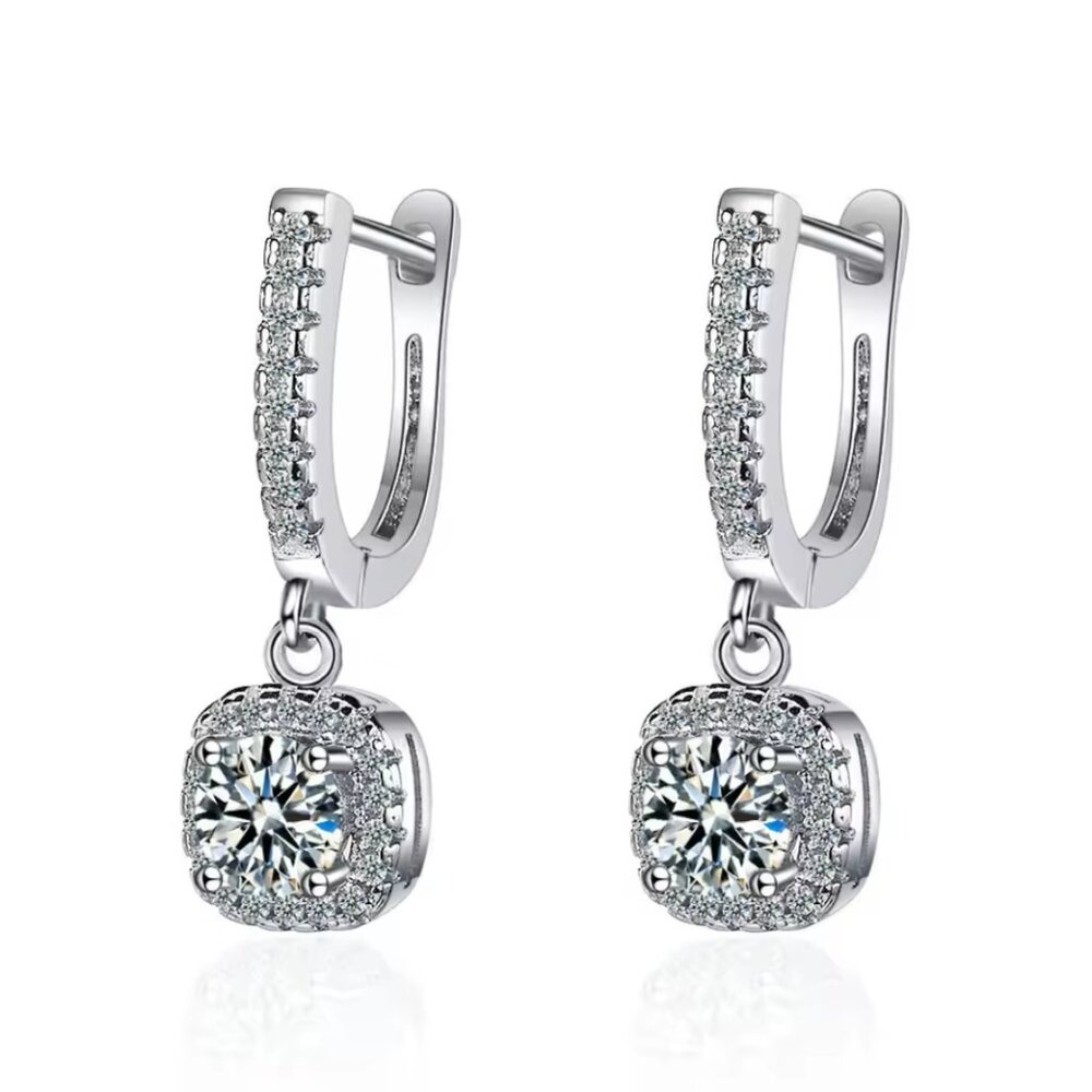 Huggie hoop earrings s925